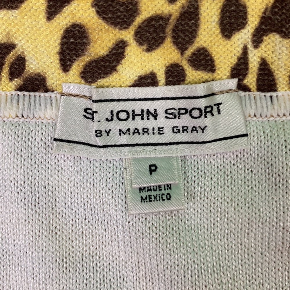 St. John Sport Floral Asymmetrical Knit Skirt - Picture 13 of 15